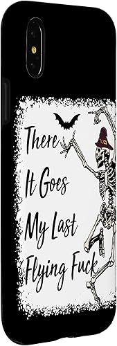 Miniatura 9 de Funda divertida de esqueleto de Halloween para iPhone 11 Pro Max There It Goes My Last Flying Fuck
