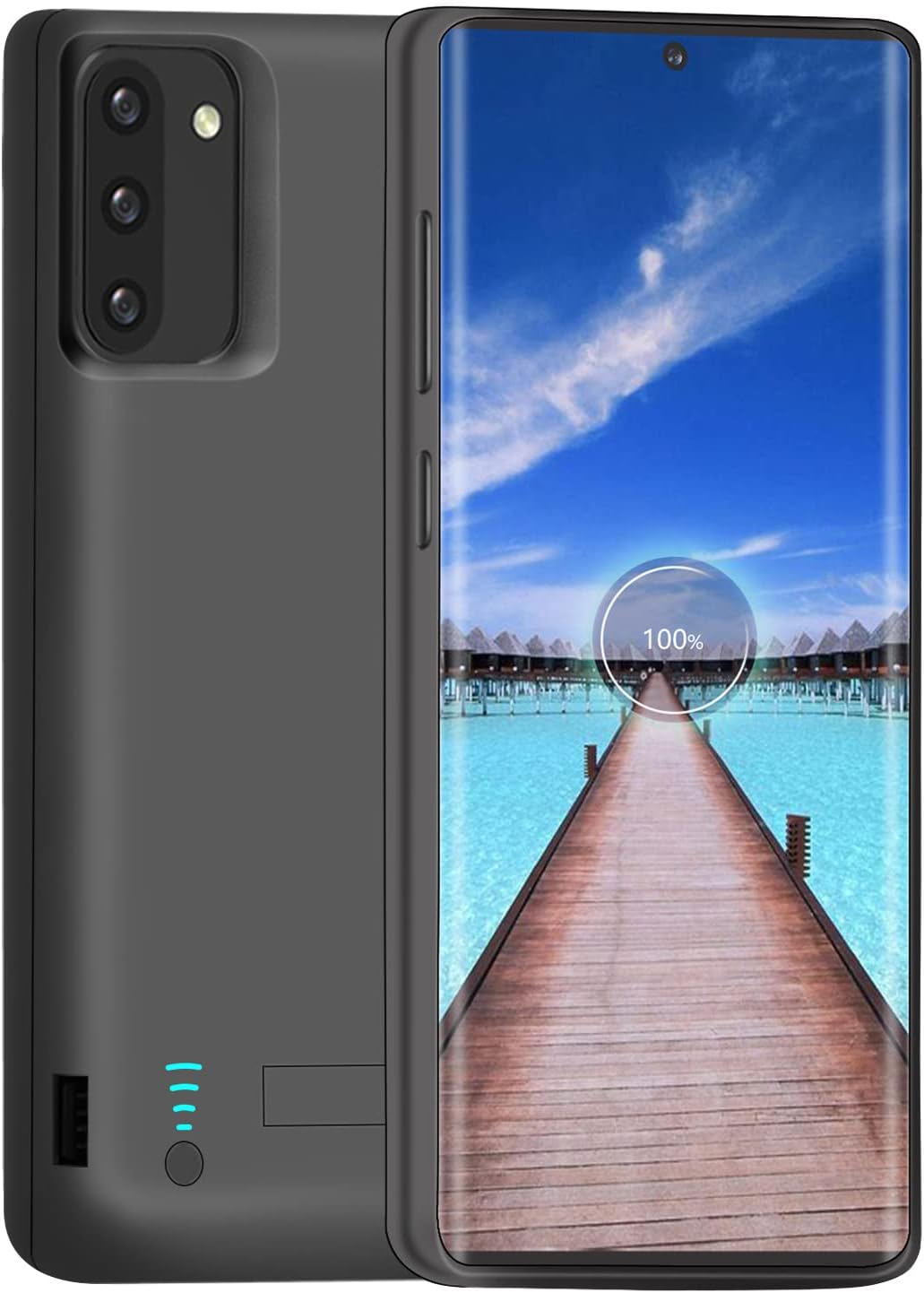 Battery Case for Samsung Galaxy Note 10, 5000mAh Rechargeable Extended Battery Charging Case, External Battery Charger Case, Add 100% Extra Juice