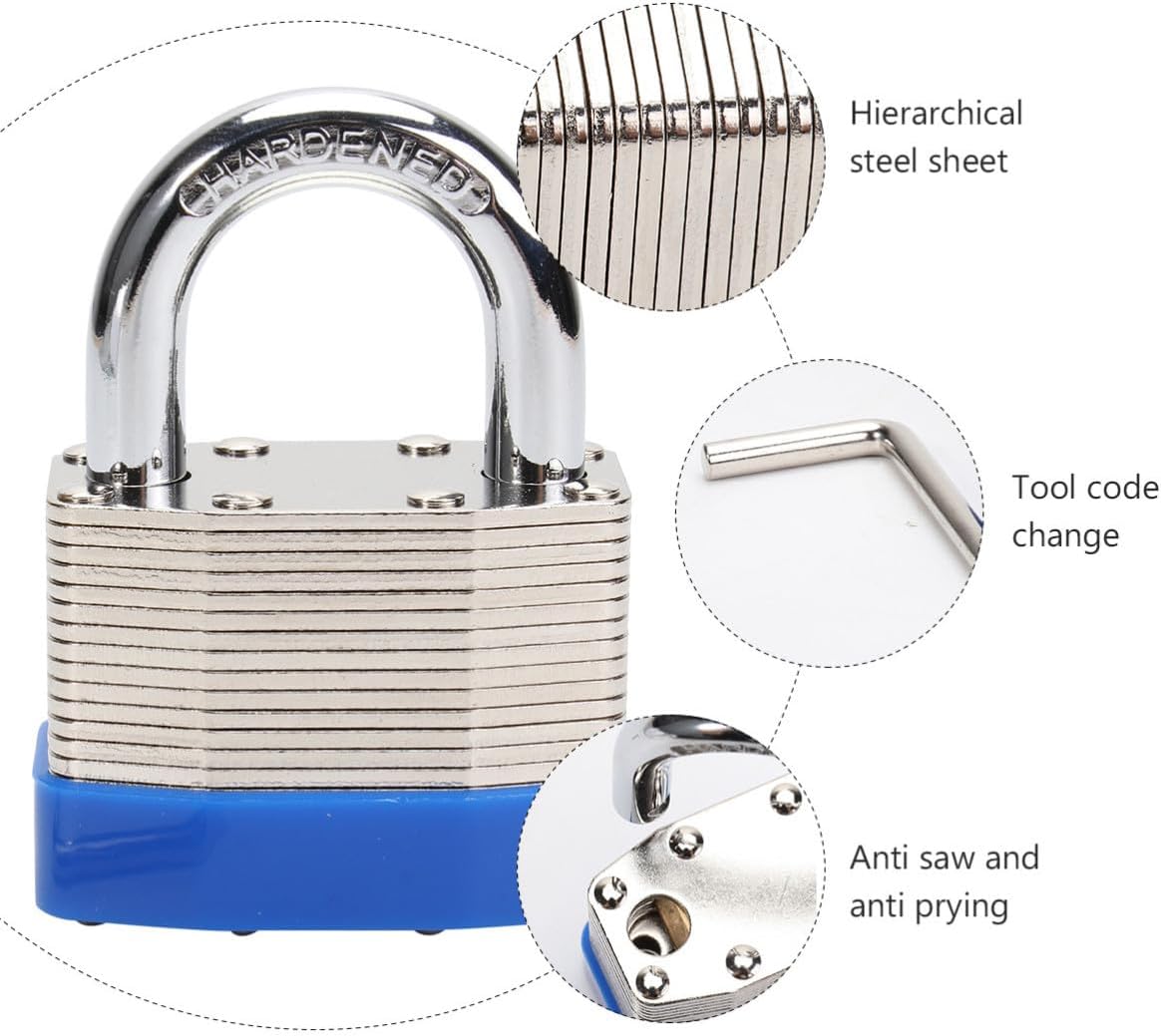 MM Blue Luggage Password Lock with 4 Digit Combination