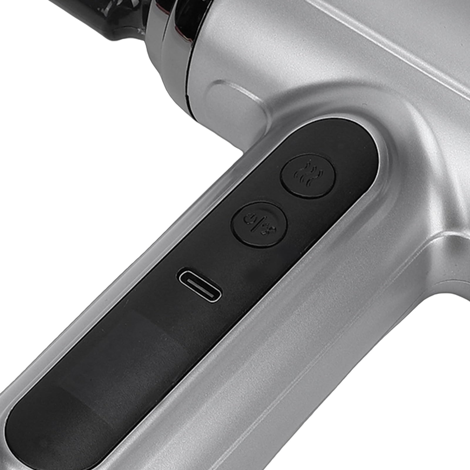 Sxhlseller Secador de Pelo Inalámbrico con Batería de 15600 MAh, Secador Portátil de Viento Frío y Caliente Recargable de 200 W para Viajes y Camping, Diseño USB Gris