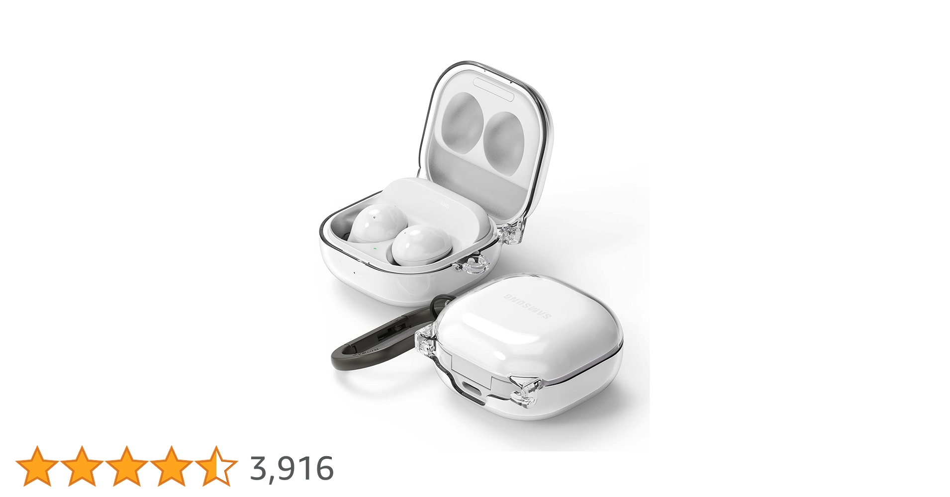Galaxy Buds2 Pro ホワイト イヤフォン　クリアケース付き Galaxy Buds2 Pro ホワイト イヤフォン クリアケース付き Amazon