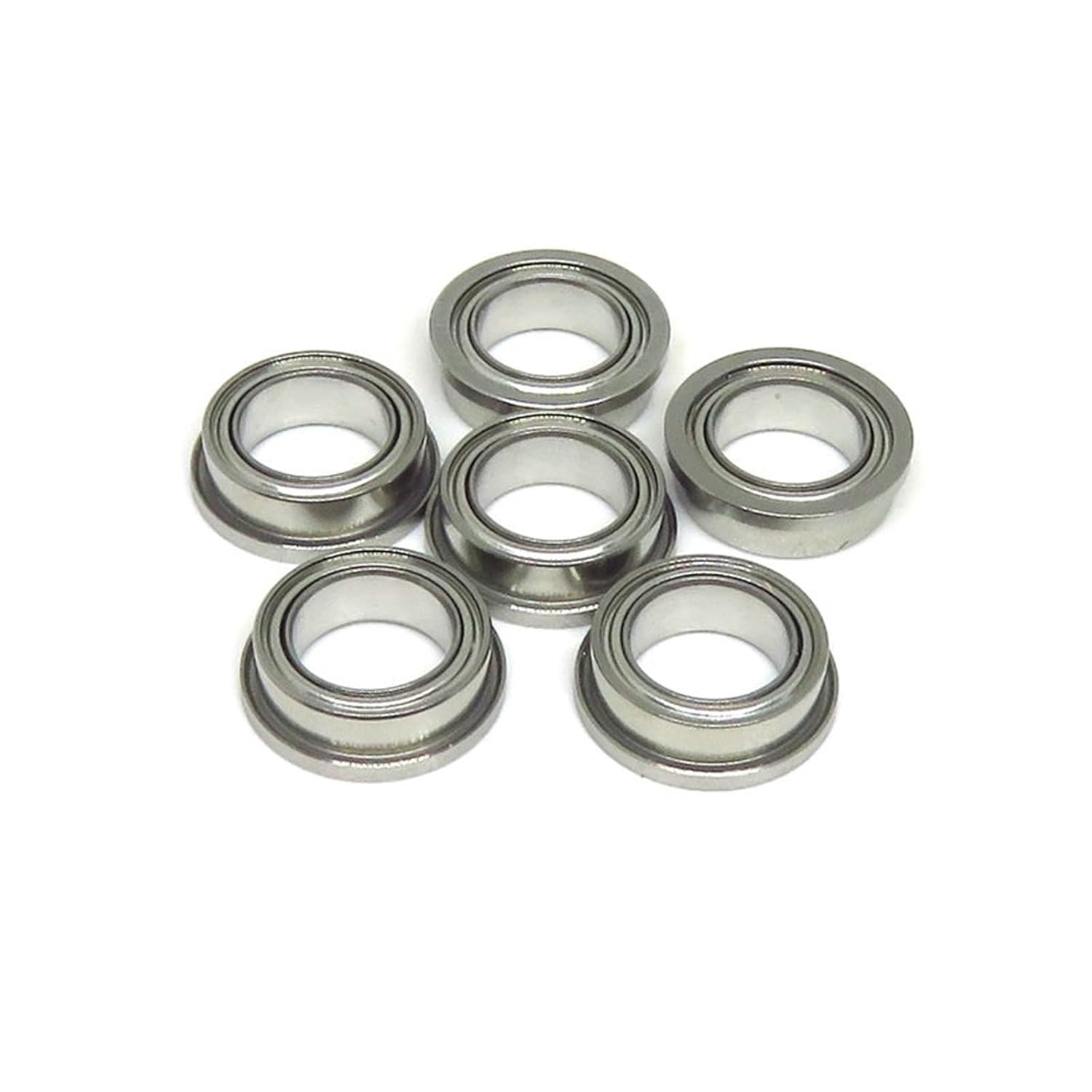 1Pcs SFR168 ZZ Hybrid Ceramic Flange Bearing 6.35x9.525x3.175 SFR168C ZZ FR168ZZ Flanged Ceramic Bearing 1/4 X 3/8 X 1/8 Inch(SFR133C-ZZ)