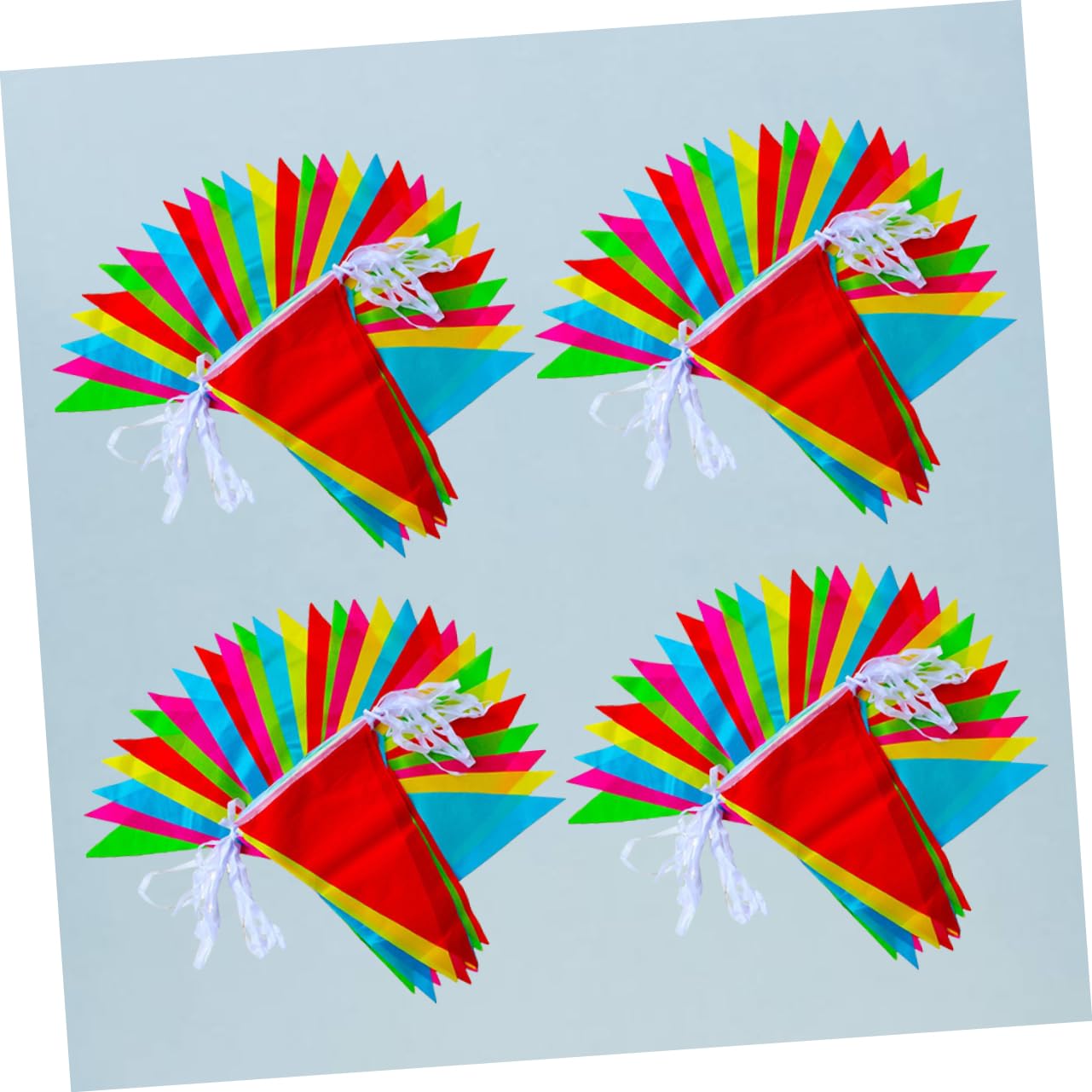 Kisangel 2sets 30m Wimpel Banner Flaggen Bunte Bunting Für Party Dekorationen 4packs * 2