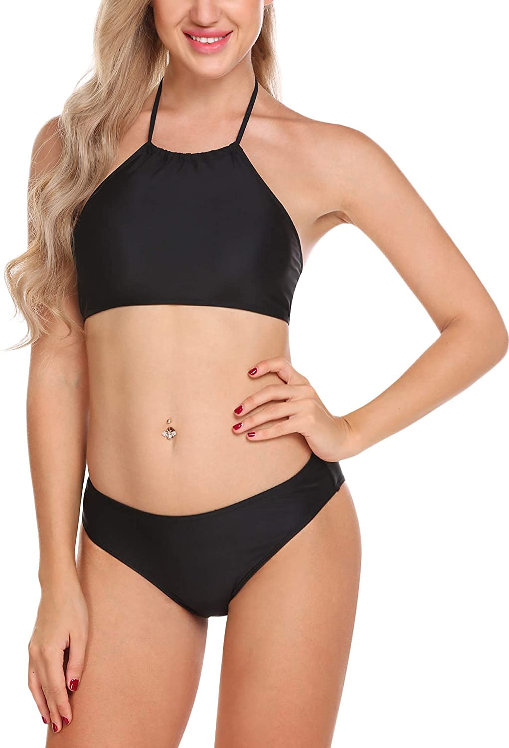 X-Night Women's Full Coverage 2 Piece High Neck Sexy Halter Bikini Set - Review, Price and Buying Guide