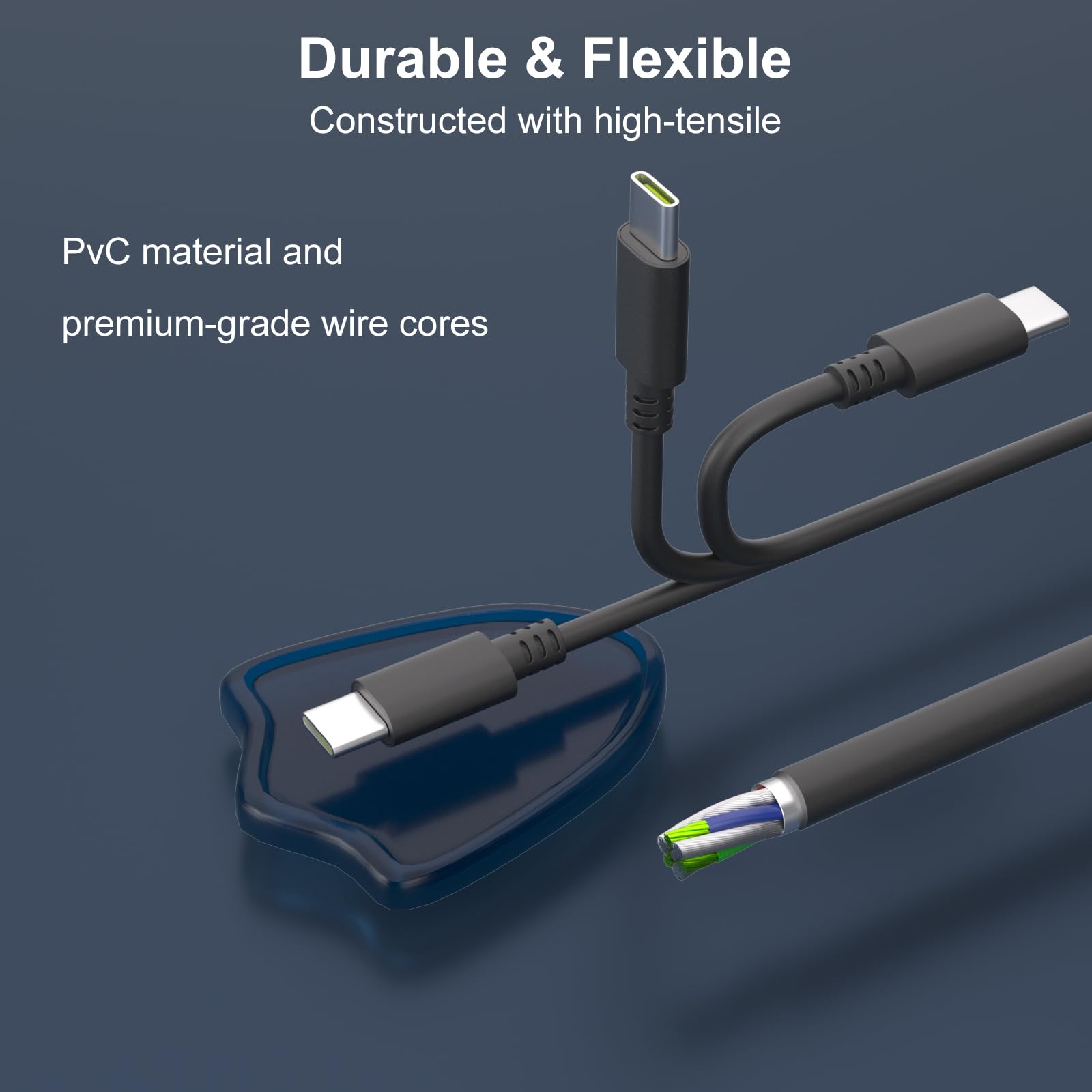 Ładowarka 60 W 45 W kompatybilna z Nintendo Switch 2, OLED, Lite, Steam Deck, obsługuje tryb stacji dokującej TV, adapter AC szybkie ładowanie za pomocą kabla USB C 6FT