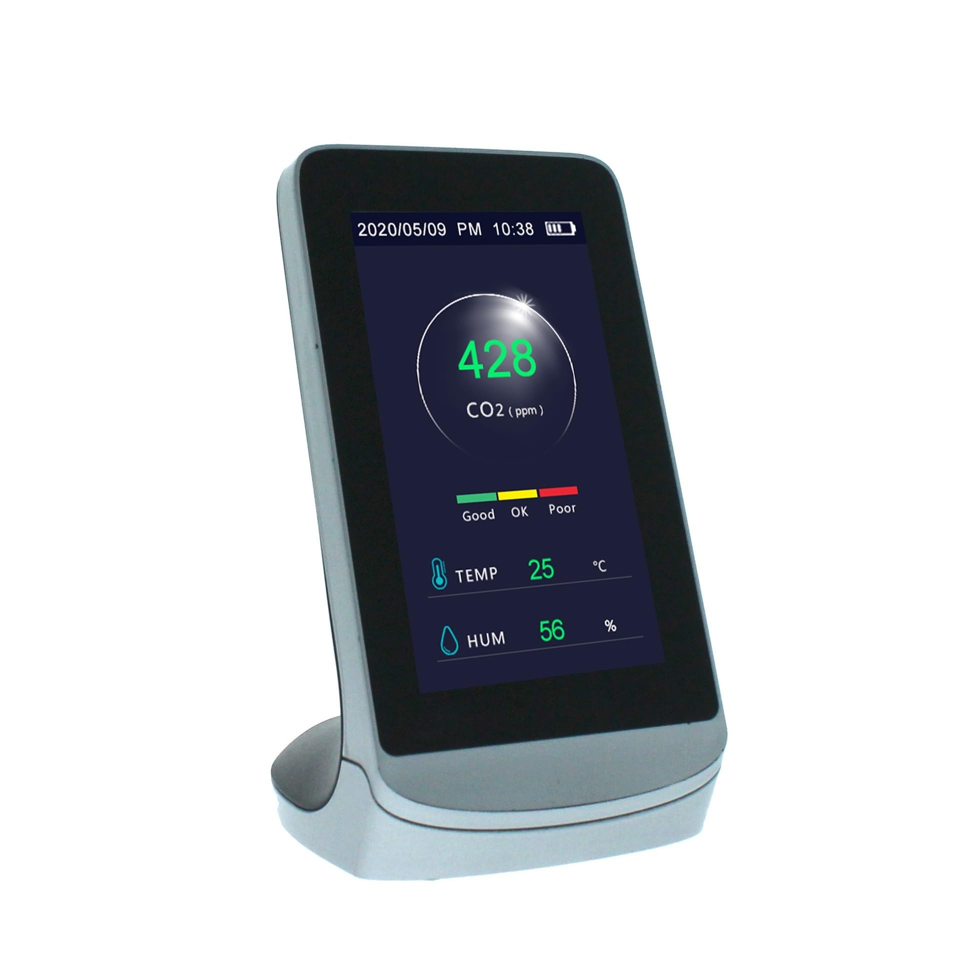 CO2 kryty wielofunkcyjny detektor powietrza TVOC Monitor jakości gazu co2 miernik dwutlenku węgla USB analizator miernik do domu, hotelu(WITH WIFI)