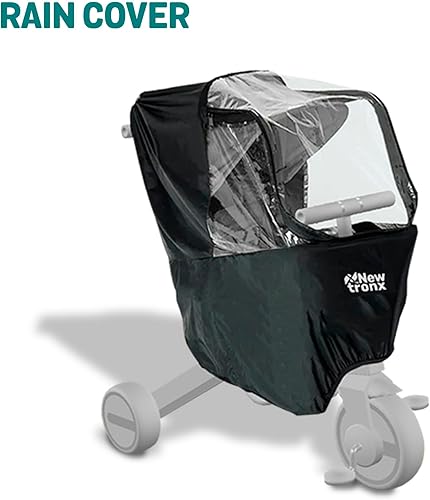 Miniatura 8 de NewtronX Adventure Pro Summer Edition - Triciclo plegable para niños pequeños, toldo grande, cesta, mochila de viaje y bolsa para padres, triciclo