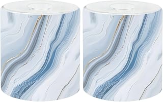 2 Pack Glass Lamp Shade Small Lamp Shades Marble rock texture blue ink liquid swirl paint white dark for Light Covers Replacement Glass Shades for Light Fixtures Table Lamps Floor Lamps