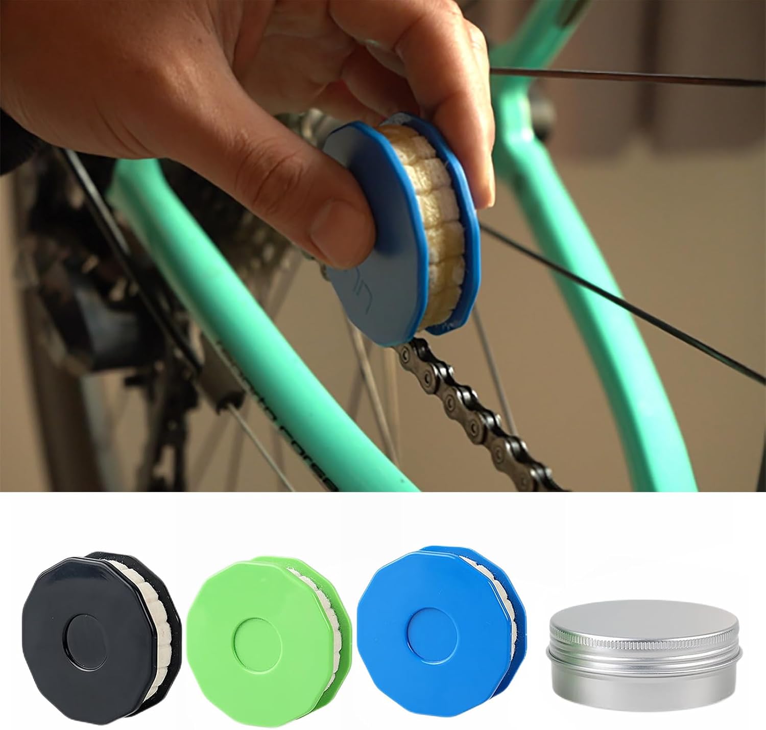 Bicycles Chain Lubricator Gear Oiler Roller Care Tool Maintenance Easily to Use Care