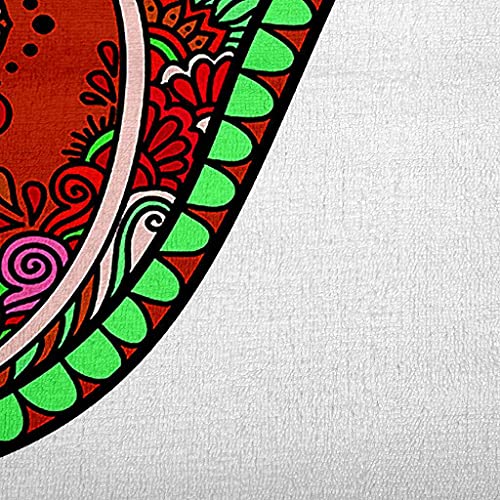 Couverture sofa 3D palmier rouge pour des soirées cocooning