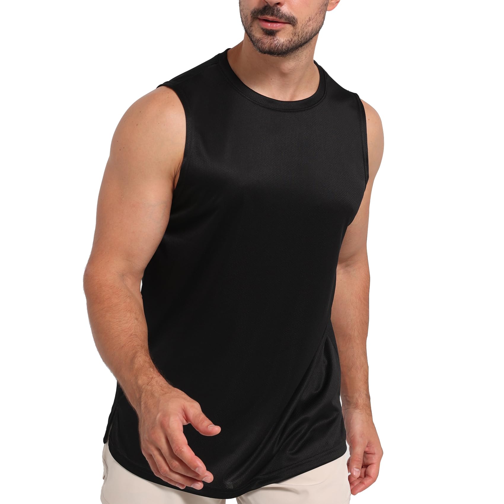 fitfets Herren Tank Tops Fitness Ärmellos Quick Dry Sport T-Shirt Sport Laufen Sommer Funktionsshirt