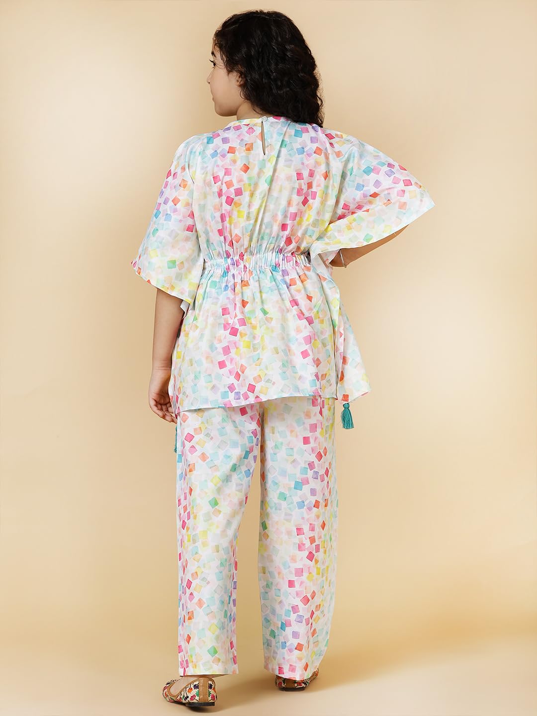A.T.U.N. (ALL THINGS UBER NICE) Set mit T-Shirt und gerader Hose für Mädchen | Western-Kleidungsset