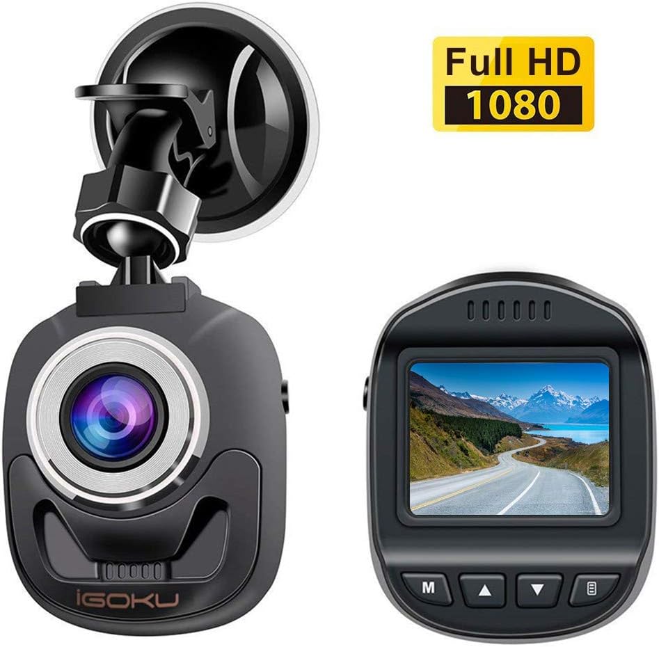 Mini Dash Cam 1080P Full HD Dash Camera for Cars Recorder 1.5inch Super Night Vision, 140° Wide Angle, Motion Detection, Parking Monitoring, G-Sensor, Loop Recording