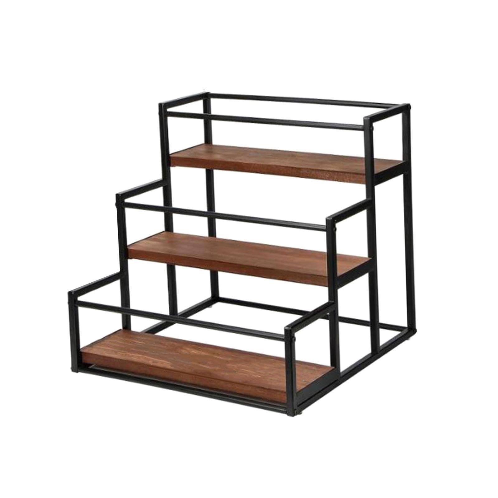 TWISAXC Practical Tabletop Wine Rack For Coffee Station Pantry Efficient Storage Rack Condiment Organization Seasoning Organizer Uses Sturdy Iron And Structure To Stable Support