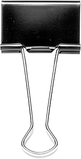 Rapesco FBC320B1 32 mm Foldback Clips, Black, Pack of 10