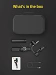 AOCHUAN Stabilisateur Gimbal pour Smartphone, 3-Axis Industrie-Standard Gimbal w/360°Rotation, Stabilisateur de téléphone Rod d'extension intégré, Gimbals professionnels avec/Fill Light pour iPhone/Android-Smart S2