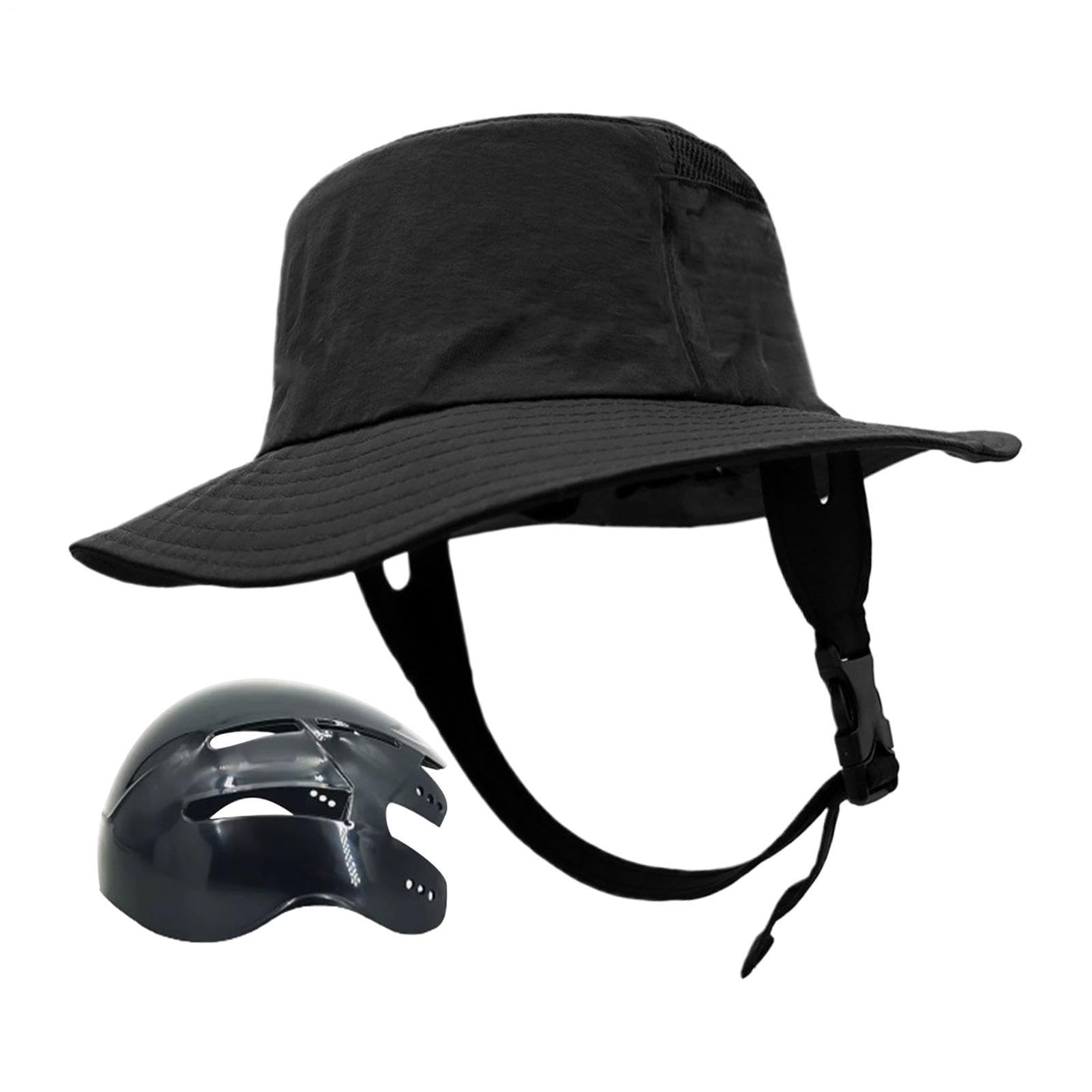 Protección para cabeza con casco de bicicleta y gorro de pesca desmontable integrado 8