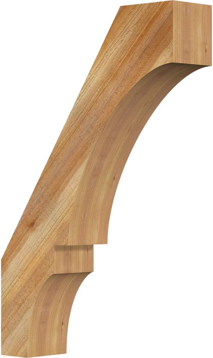 ekena millwork brc06x24x36boa00rwr 6"w x 24"d x 36"h balboa rough sawn knee brace, western red cedar 24-in. d x 36-in. h 6"w western red cedar (rough sawn)