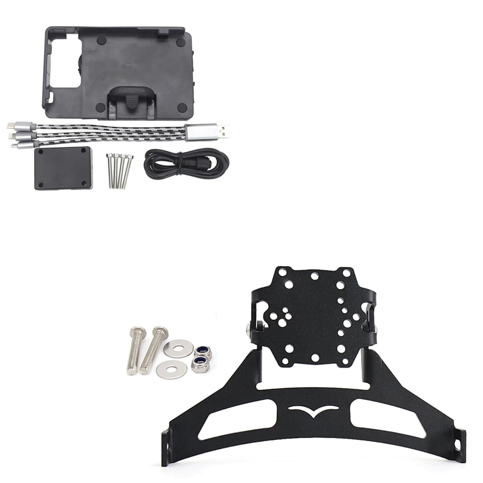 Support Navigation Moto pour Guzzi pour Norge 1200 GT Upport Navigation GPS Smartphone Support Chargement USB Pare-Brise Moto(BC)