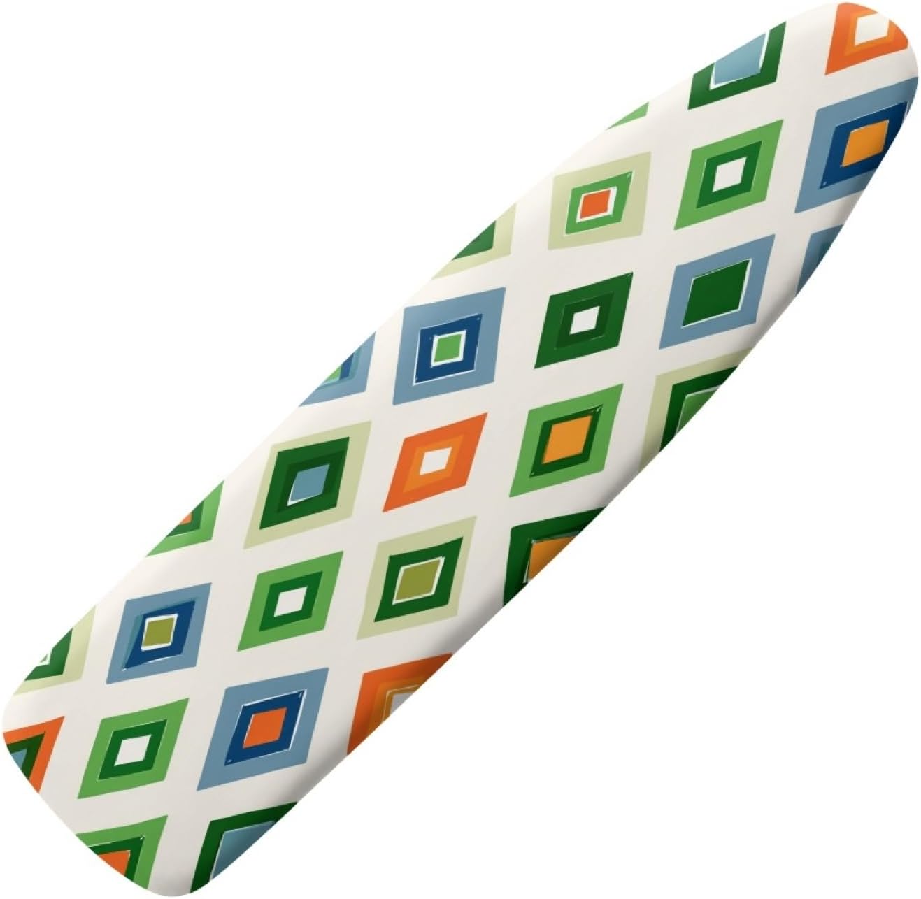Iron Board Cover with Padding Standard Size Orange Green Stripes Padded Ironing Board Covers 15x54 Heat Reflective Extra Thick Wide Non Stick Scorch and Stain Resistant Heatproof