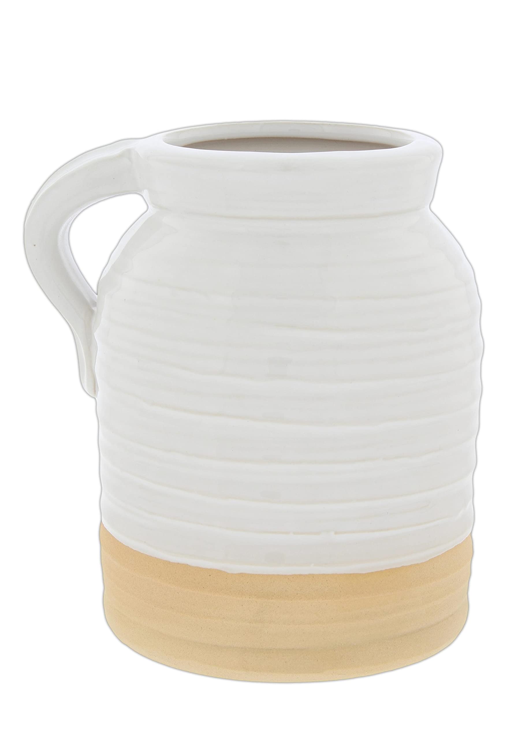 Distinctive Designs Two-Tone Pottery (Handled Vase), Medium