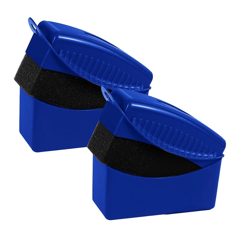 Aplicador de Espuma para Pneus e Rodas Hbxdeco com Tampa Azul, 2 unidades