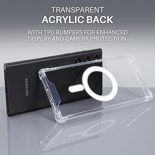 Miniatura 9 de Funda magnética para Samsung Galaxy S21 Fe para MagSafe, a prueba de golpes, funda para Samsung S21 Fe para MagSafe transparentetransparente, funda