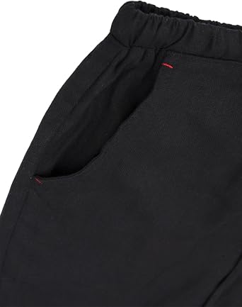 Men's Linen Loose Drawstring Elastic Waist Wide Leg Solid Casual Pants