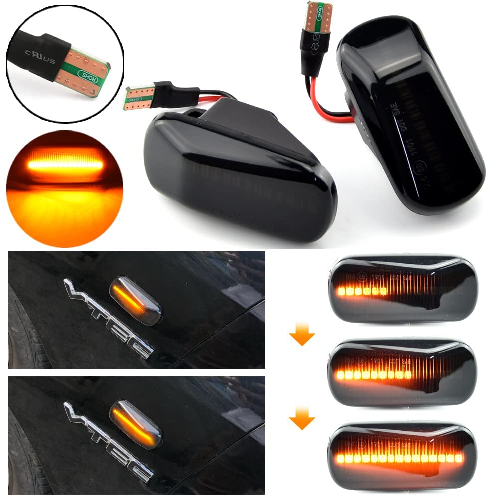Amazon.com: QKLsudua 1 pair Front Fender Marker Lights Dynamic LED