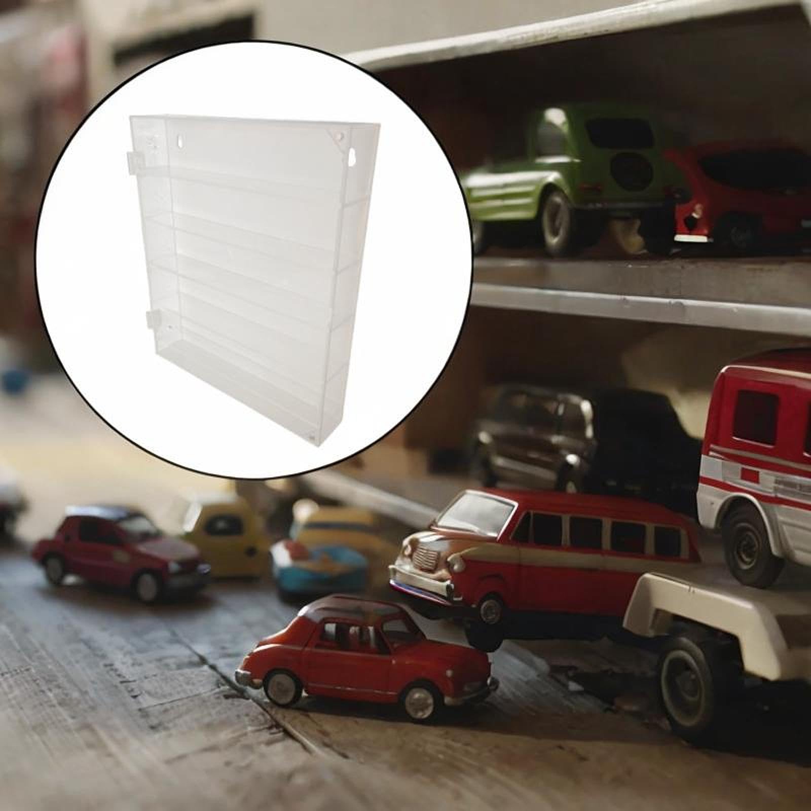 Vetrina Espositiva a 5 Livelli in Acrilico per Modellini di Auto E Action Figure.