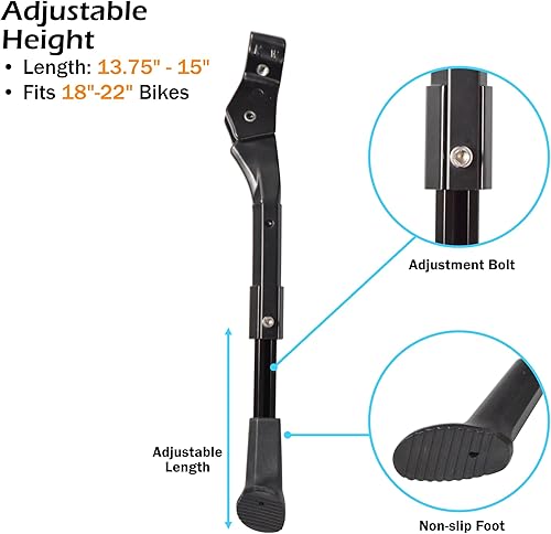 Miniatura 2 de Lumintrail Soportes de bicicleta de altura ajustable  Se adapta a la mayoría de 24, 26, 27.5, 29 pulgadas o 700c  Ideal para bicicleta de montaña