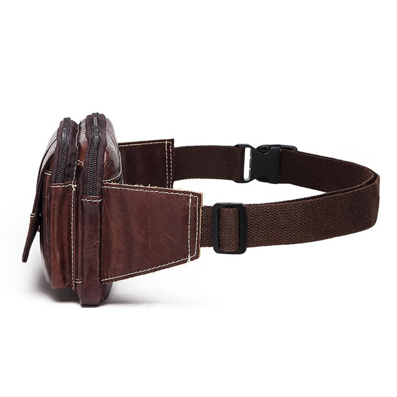 Męskie nerki dla mężczyzn, wielofunkcyjna torba na klatkę piersiową, retro torba crossbody, odpowiednia do treningu na świeżym powietrzu, podróży, Brązowy, 21x4.5x13.5cm