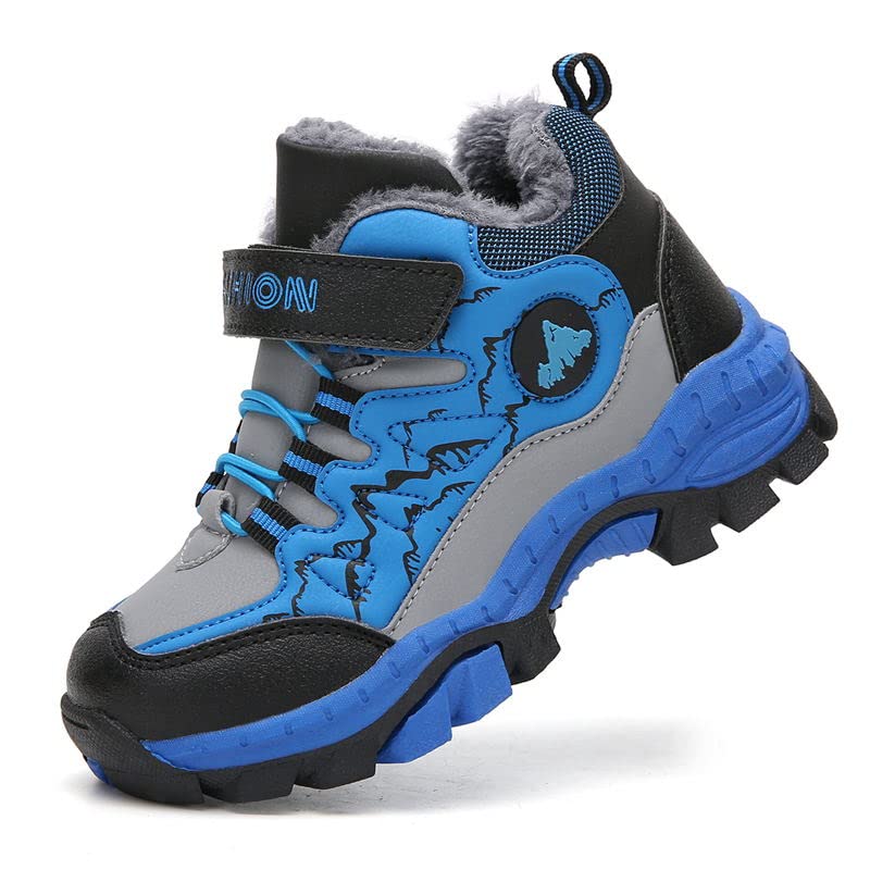 Chaussures d'hiver, de randonnée, de neige, de trekking, de randonnée, chaudes, doublées, en coton, pointure 30-40 EU