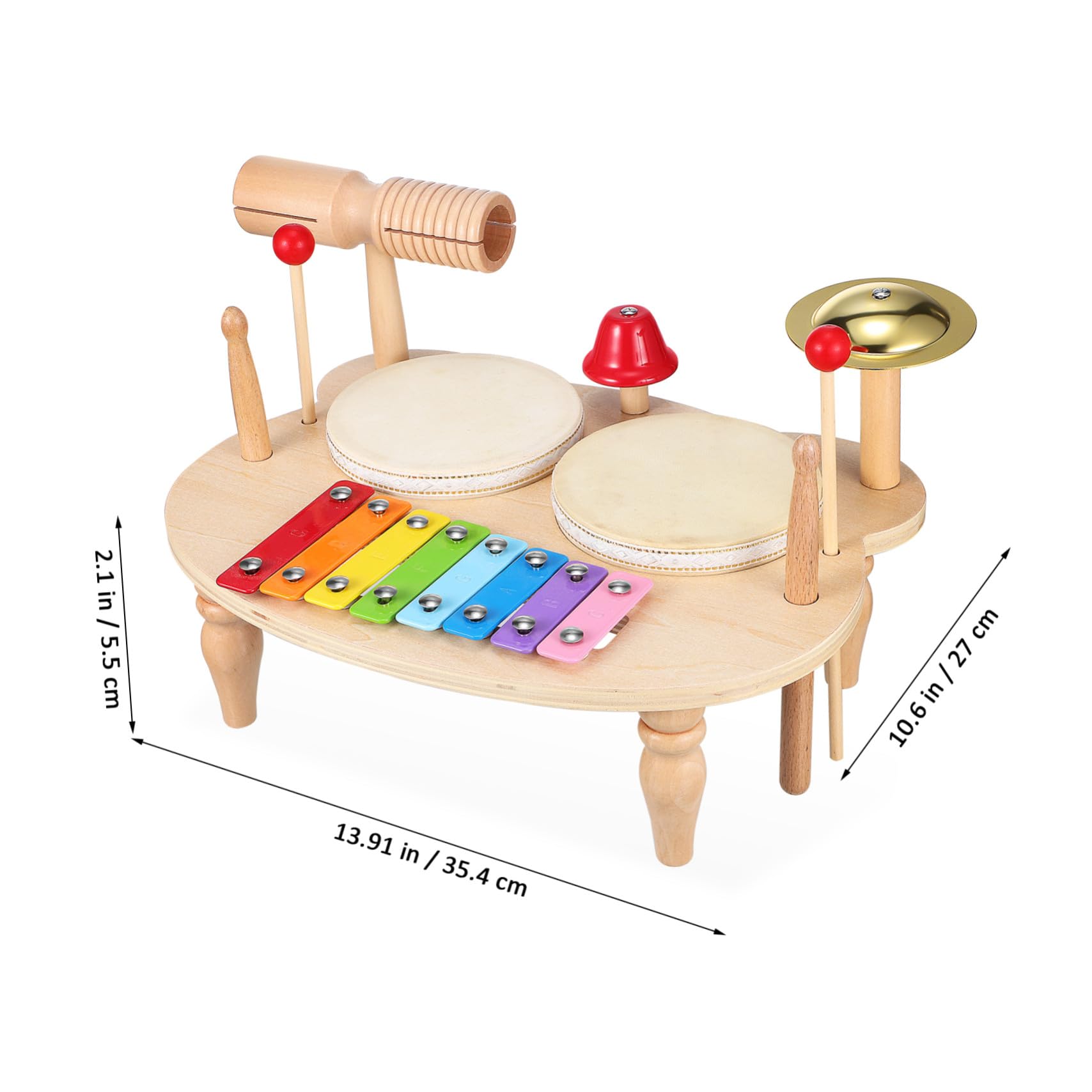 Instrumentos de Percusión de Madera para Niños, Kit Musical | Colorido y Adorable, para Obsequio Musical, Efectos Ricos, Educativo y Divertido
