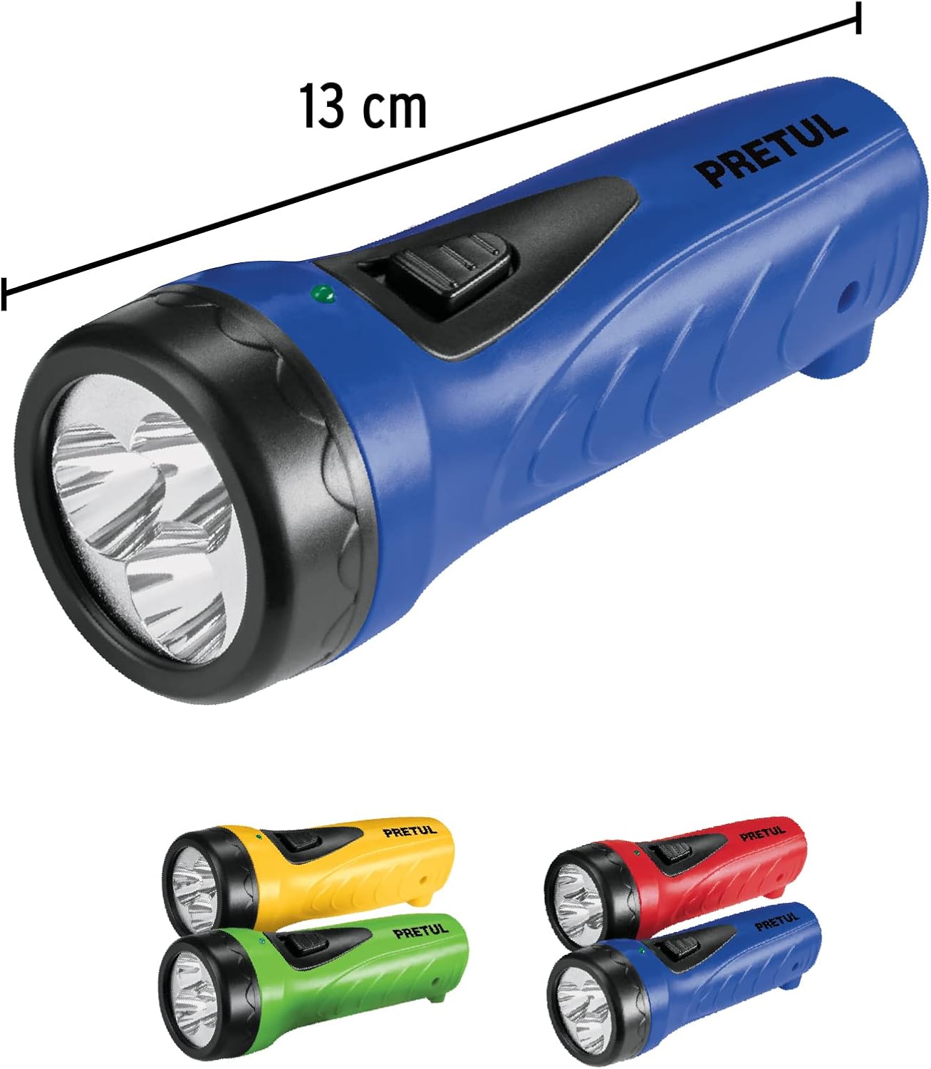 rechargeable flashlight LED 10 lumens, bulk Pretul