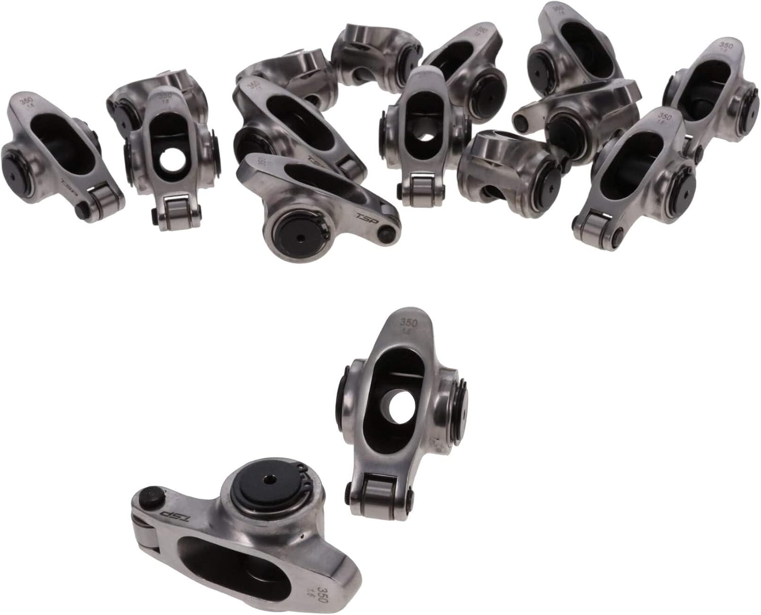 Top Street Performance Pro Series Cast Steel Rocker Arms 1.7 Ratio Needle Bearing Trunnion for GM Chevy LS3 L92