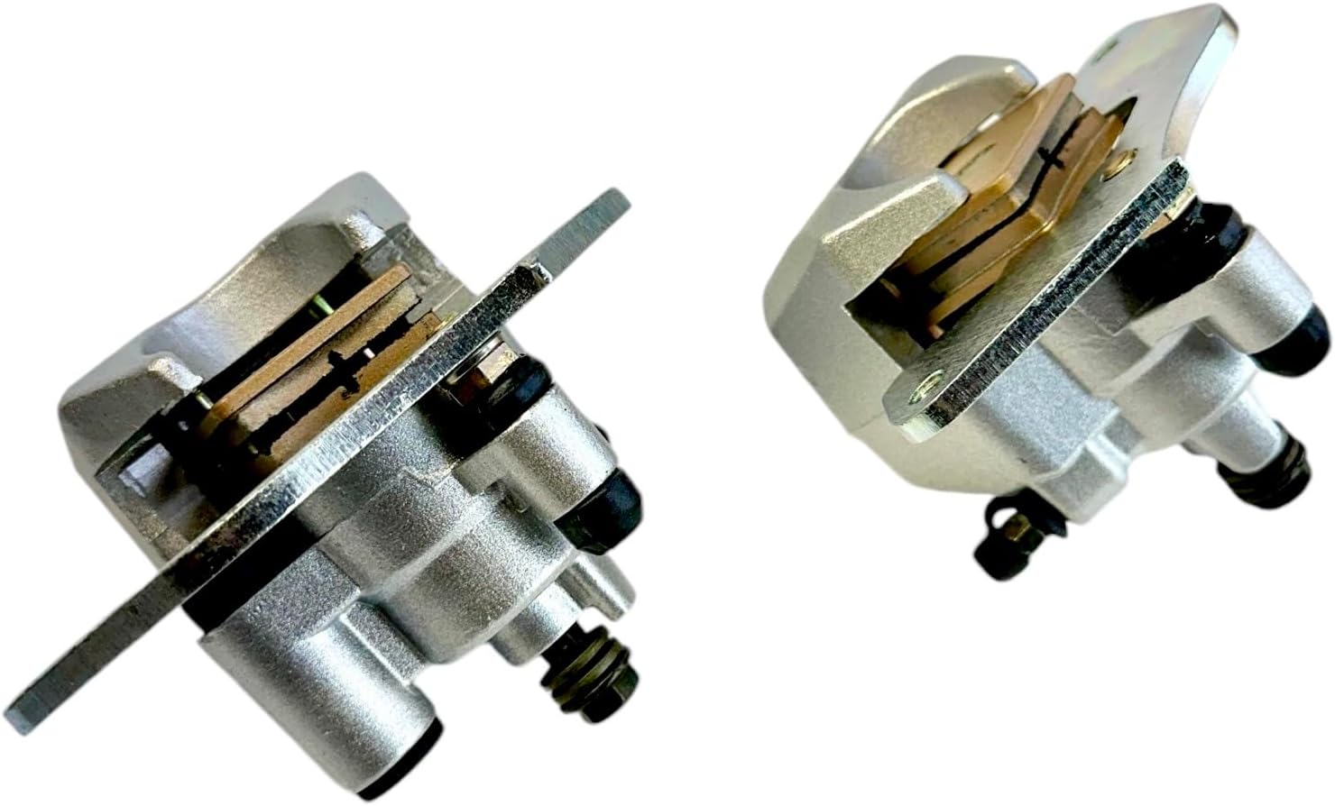 Front Left Right Brake Calipers With Pads Fits Honda Rancher Rubicon TRX420 TRX500 TRX520 (2007-2024)