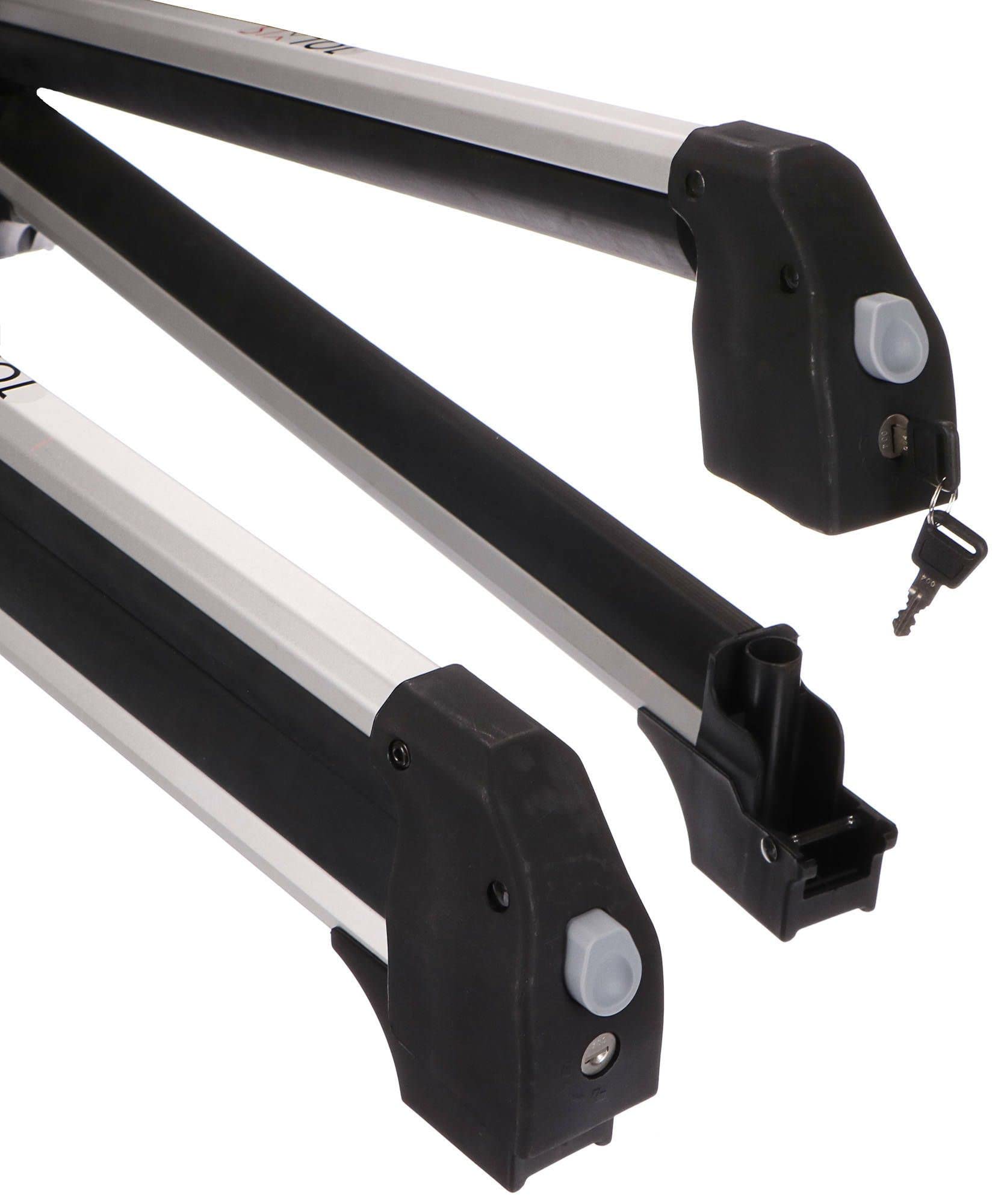 ROOF SKI Portatore da tetto leggero per sci, snowboard e wakeboard, supporto per biciclette Larghezza totale di 76 cm, portata di 35 kg