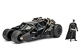 Jada Toys Batman El Caballero Oscuro Batmóvil metálico Escala 1:24 con Figura de Batman, Modelo Coleccionable con Puertas abatibles y Detalles realistas para Fans Desde 8 años (9398261314R00)