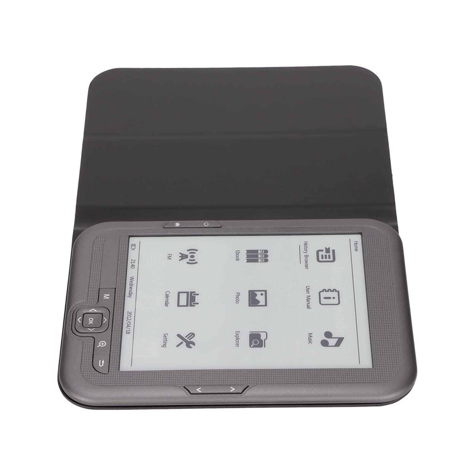 Naroote Ereader Lector de Libros Electrónicos con Pantalla de Tinta Portátil de 6 Pulgadas y Pantalla de Alta Definición para Leer Mientras Viaja Gris (4GB)