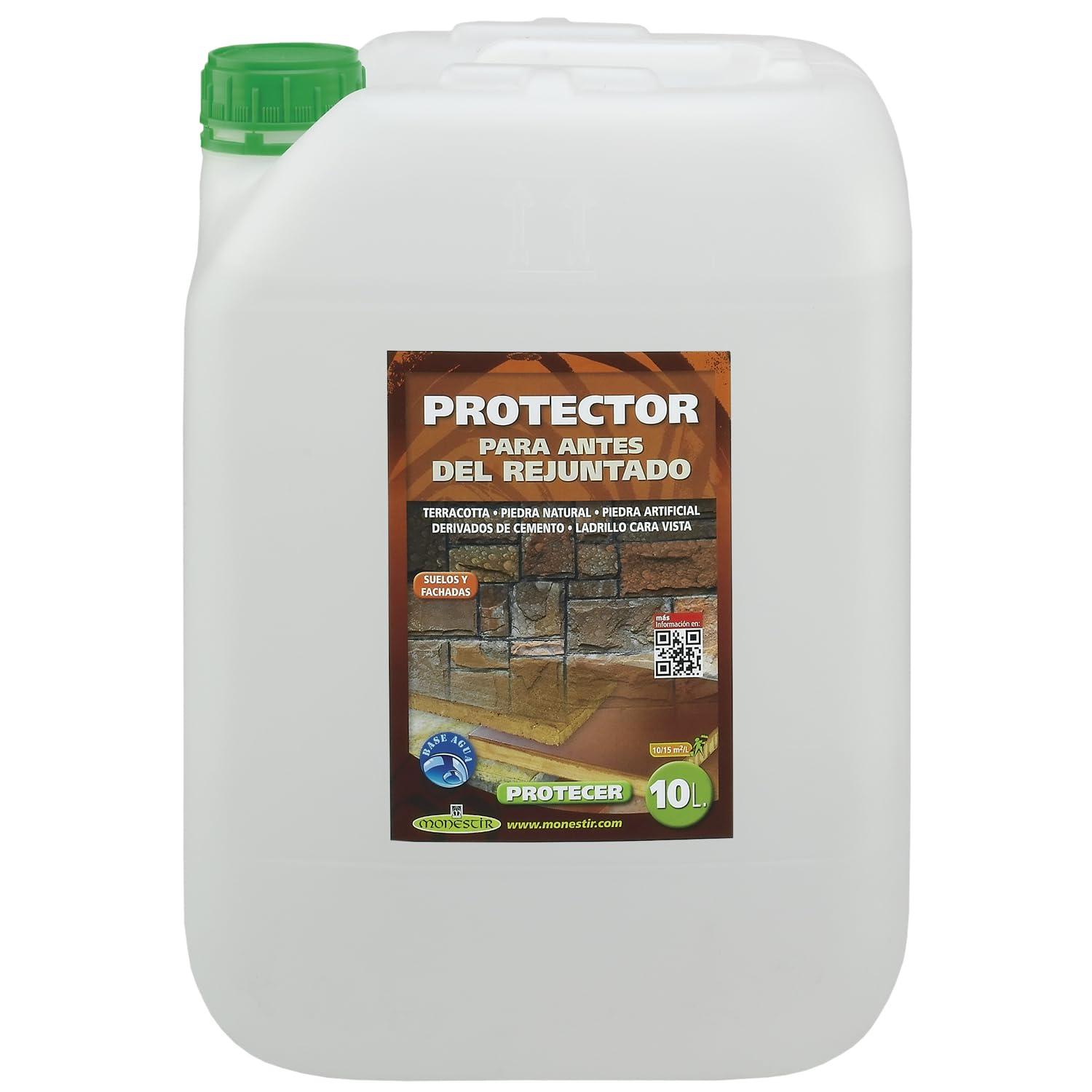 MONESTIR PROTECER MONESTIR Protector de antes del rejuntado para baldosas terracotta o barro cocido (10 litros)