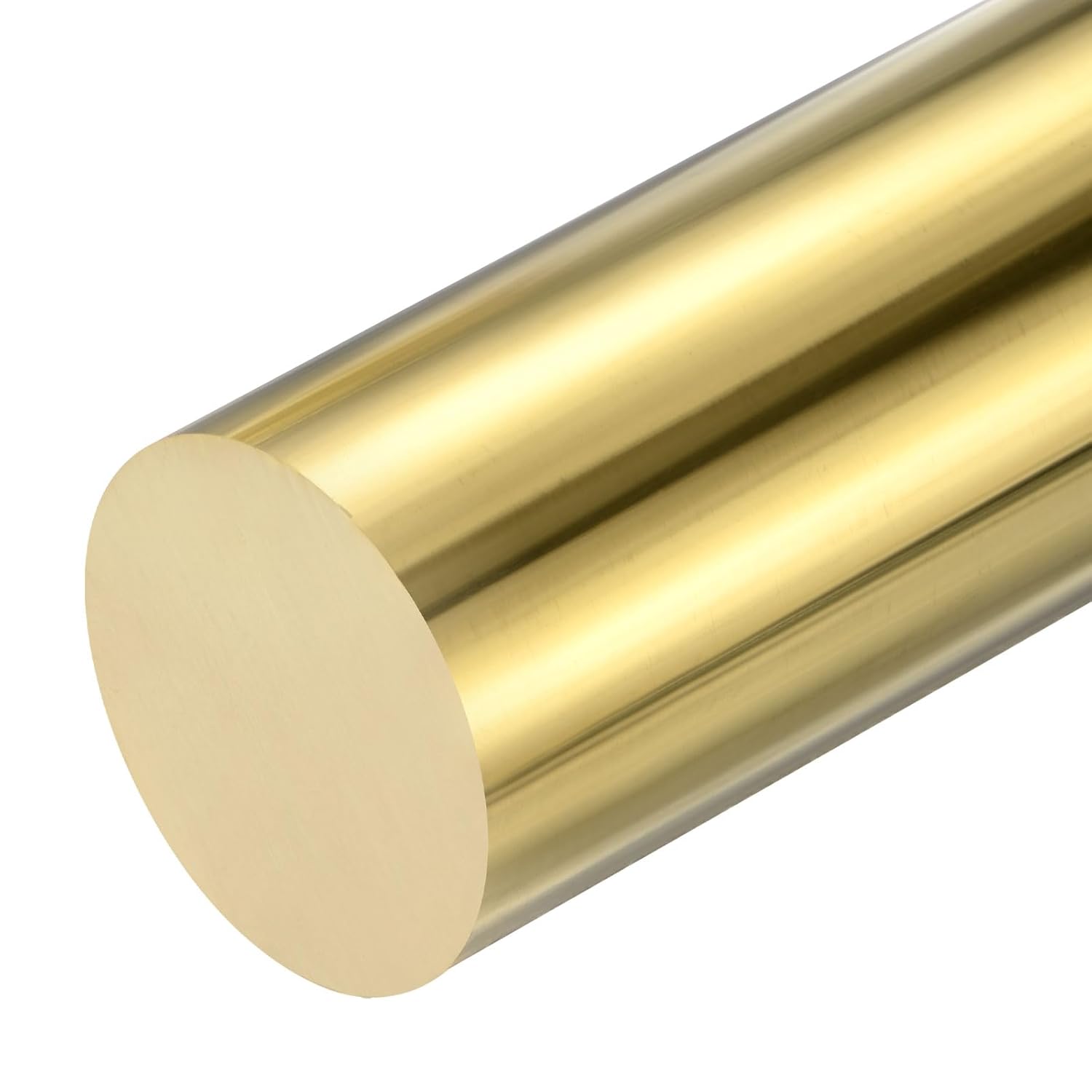 M METERXITY Brass Rod, 38mmx100mm H62 Solid Brass Round Rods for Knife Handle Pins Material Knife Making Supplies/Shaft Pins Crafts/Model DIY, Lathe Rivet Dowel Stock Brass Tube