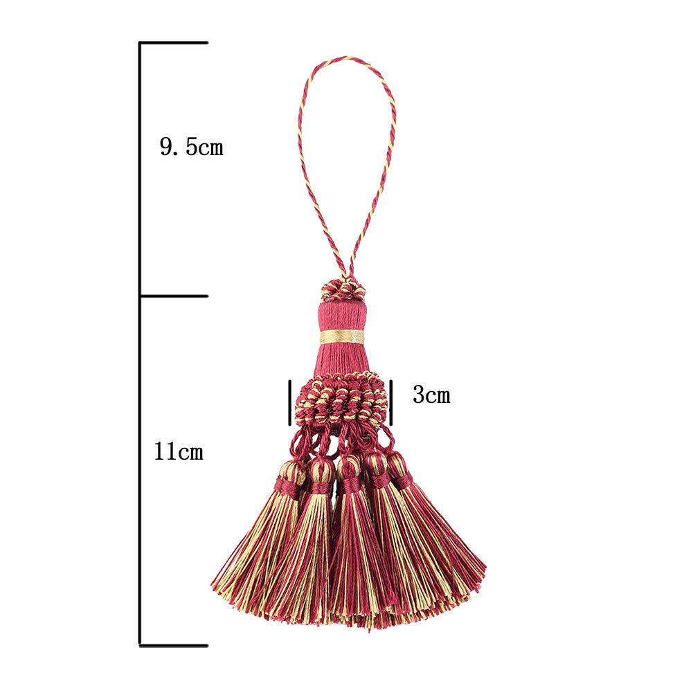 Nappe Colorate In Poliestere Per Portachiavi, DIY E Decorazione - Confezione Da 4 Pezzi (Oro) - Foto 8