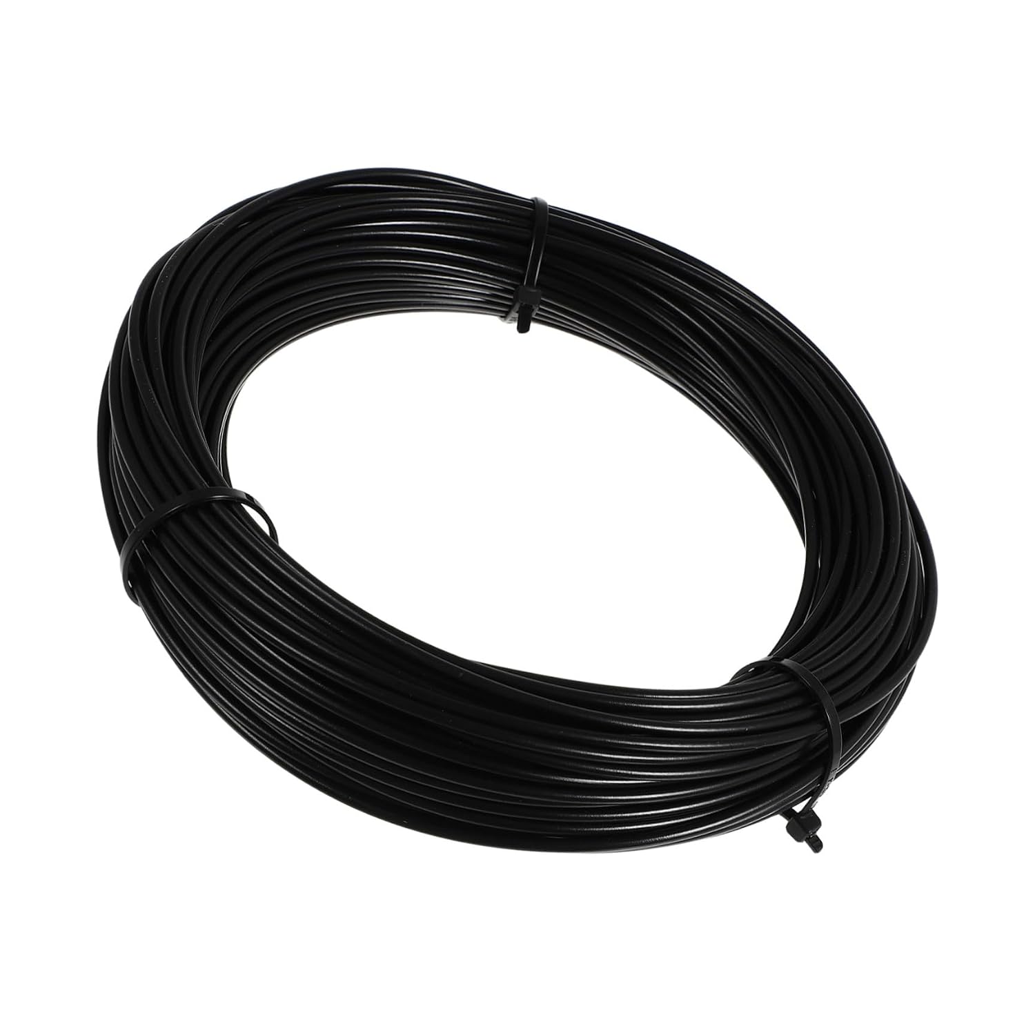1 Roll Stainless Steel Wire Rope Black Plastic Coated Weather Resistant Hanging Steel Cable for Indoor and Outdoor Use, Safe Handling for Workshops and Home Organization