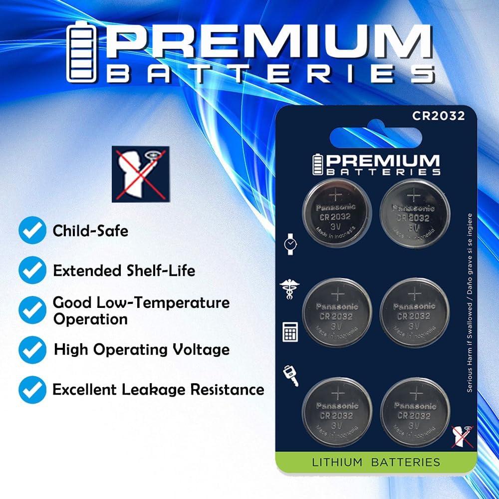 Panasonic 1 Box (10 Individual Packaging Batteries) CR2477 Lithium 3 V Coin Cell Batteries