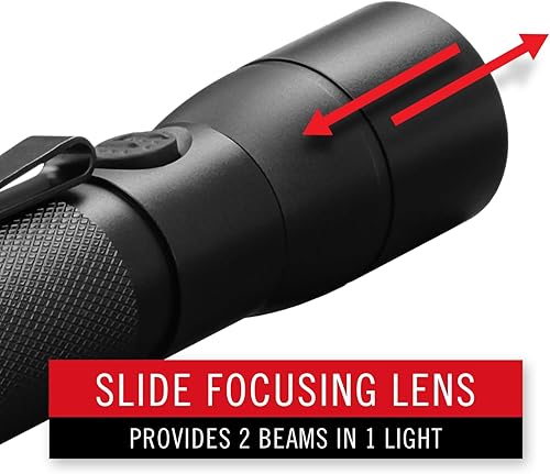 Miniatura 5 de Coast HX5R - Linterna LED recargable de 620 lúmenes con enfoque deslizante y compatible con CR123, baterías incluidas