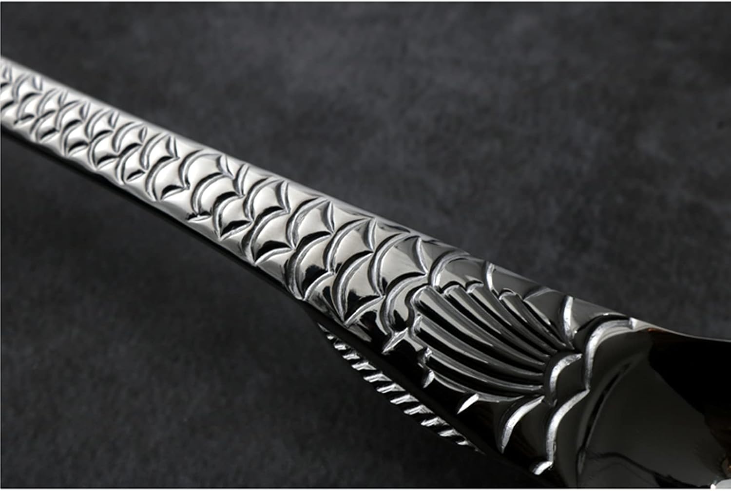 Spoon Table Spoons Mermaid 304 Stainless Steel Spoon Spoon Household Long Handle Spoon Creative Student Spoon Round Spoon Spoon Small Spoon 1Pcs for Home, Kitchen Or Restaurant