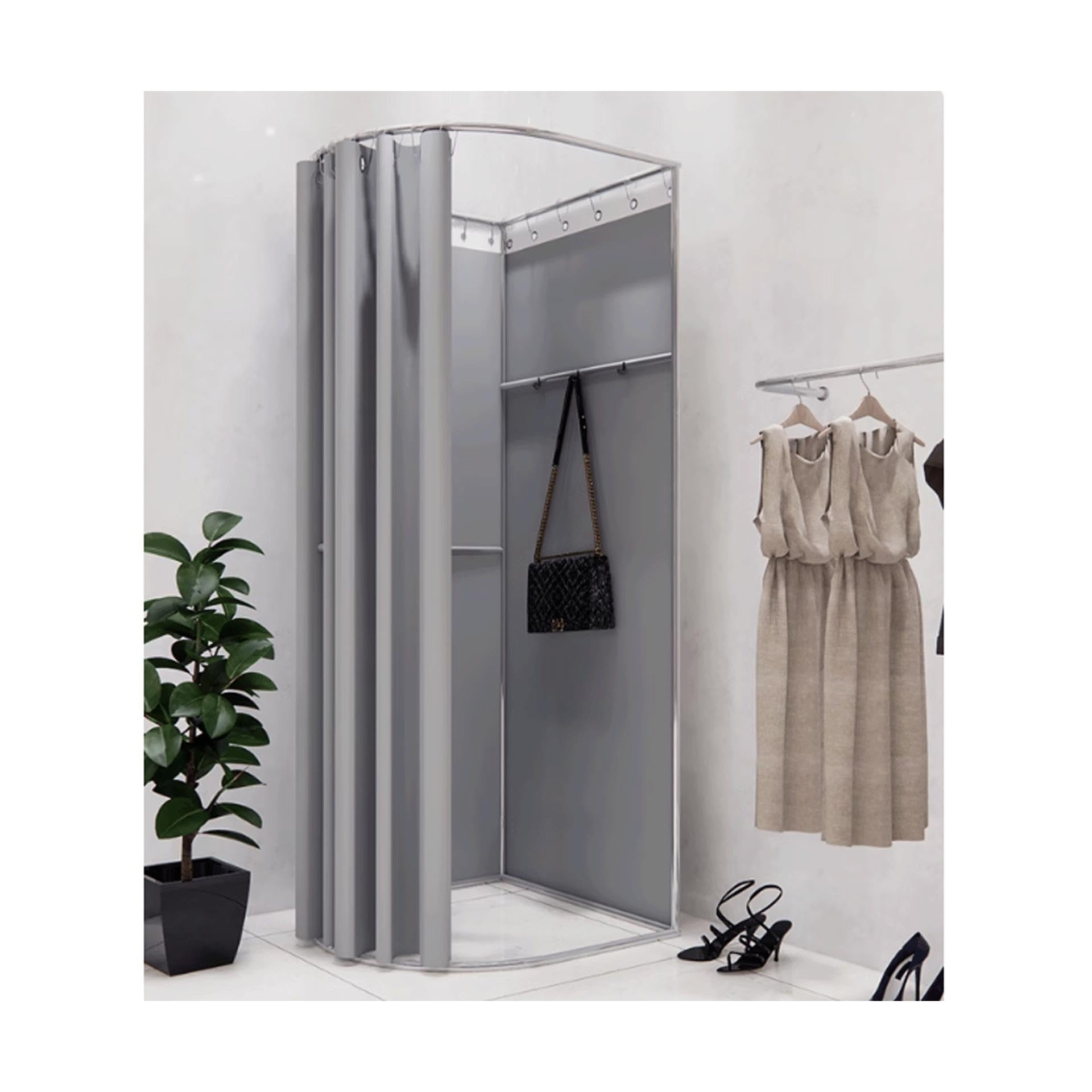 Cabine d'essayage sans haut amovible pour magasin de vêtements et vestiaire de marché