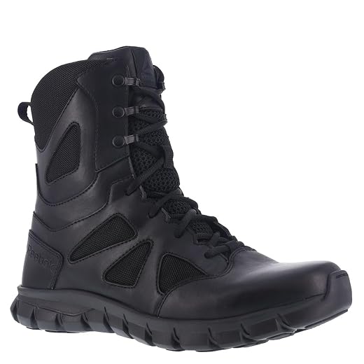 Reebok Bota tática masculina Rb8808 Sublite com bico macio, 20 cm, coiote, militar, Preto, 14 Wide
