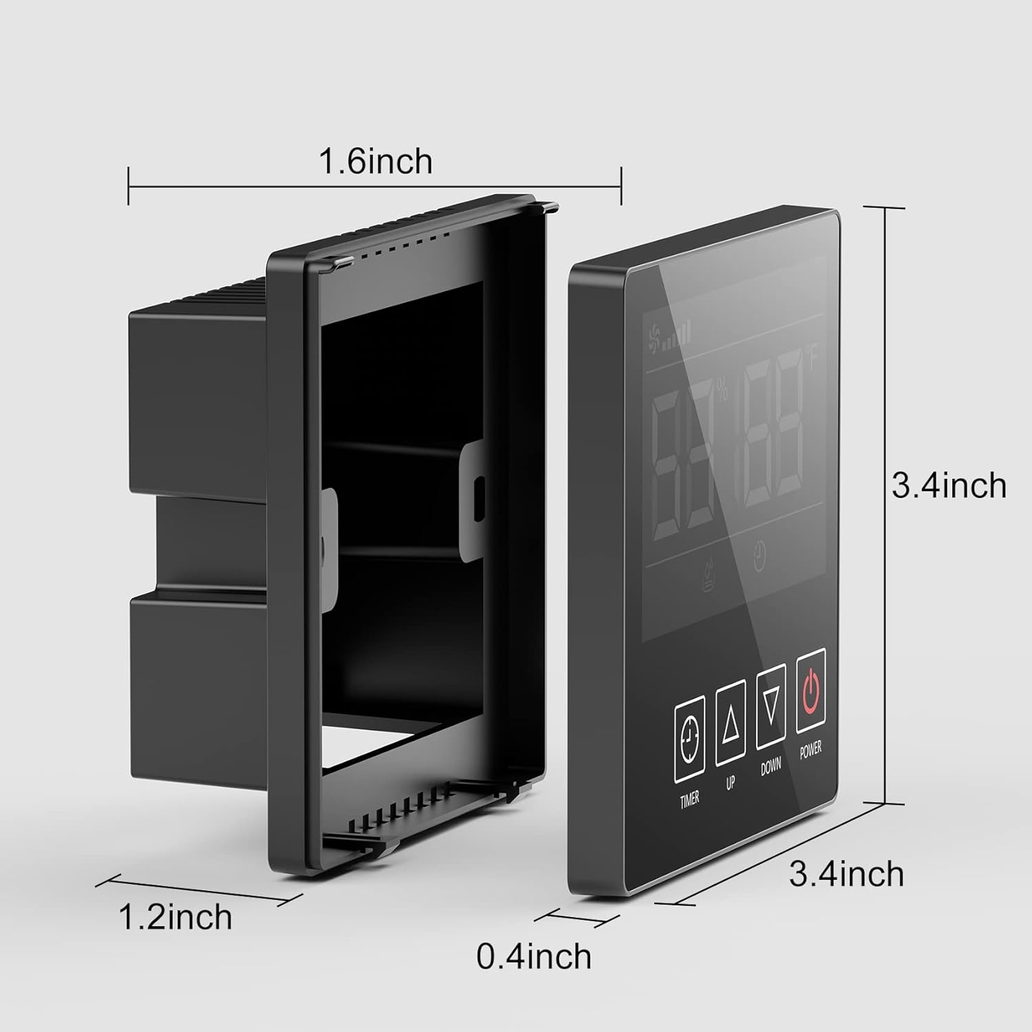 Remote Controller for Crawl Space Dehumidifier, Digital Humidity Control Timer, Adapt Humidity for Model DY113N/DY117N/DY120N/DY145N